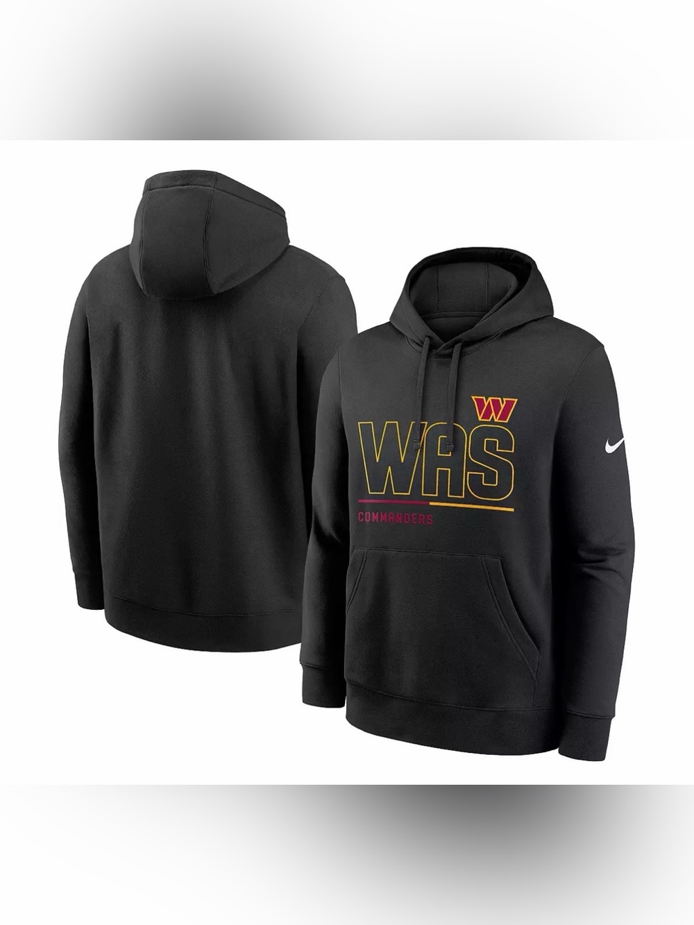 Nike 2025 Washington Commanders NFL Football Black Hoodie Men’s Size: M